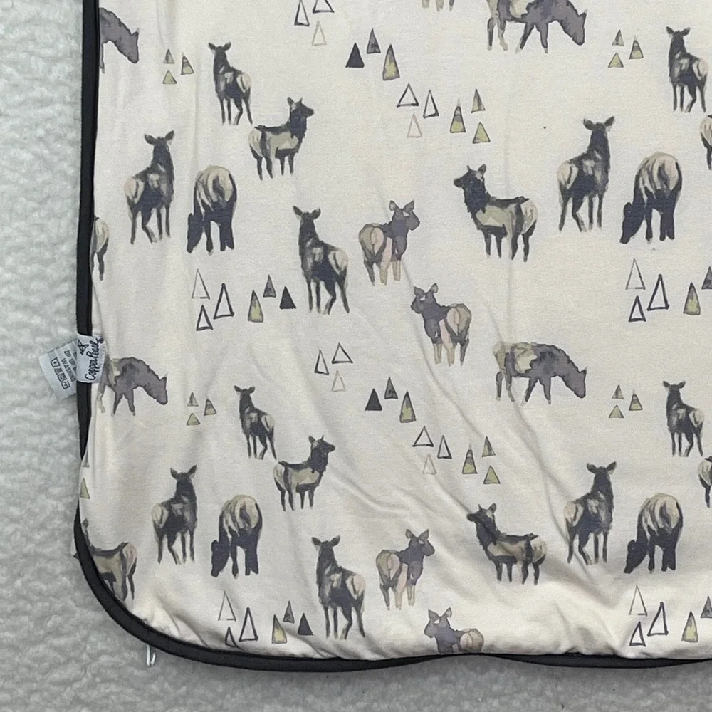 Copper Pearl Baby Sleep Bag Elk Mountain Print Neutral Wearable Blanket Large